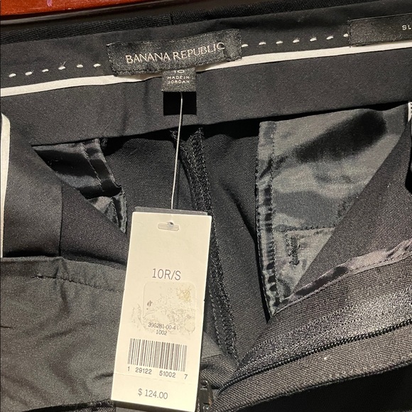 Banana Republic Black Sequin Tuxedo Stripe Pants - Picture 2 of 12